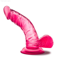 B Yours By Blush® | Sweet N' Hard 8 Realistic Curved G-Spot 6.5-Inch Long Dildo With Balls & Suction Cup Base-French Quarter Lingerie B Yours By Blush® | Sweet N' Hard 8 Realistic Curved G-Spot 6.5-Inch Long Dildo With Balls & Suction Cup Base-French Quarter Lingerie