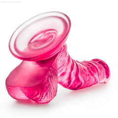 B Yours By Blush® | Sweet N' Hard 8 Realistic Curved G-Spot 6.5-Inch Long Dildo With Balls & Suction Cup Base-French Quarter Lingerie B Yours By Blush® | Sweet N' Hard 8 Realistic Curved G-Spot 6.5-Inch Long Dildo With Balls & Suction Cup Base-French Quarter Lingerie