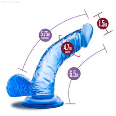 Dildos - B Yours By Blush® | Sweet N' Hard 8 Realistic Curved G-Spot 6.5-Inch Long Dildo With Balls & Suction Cup Base Dildos - B Yours By Blush® | Sweet N' Hard 8 Realistic Curved G-Spot 6.5-Inch Long Dildo With Balls & Suction Cup Base