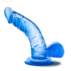 Dildos - B Yours By Blush® | Sweet N' Hard 8 Realistic Curved G-Spot 6.5-Inch Long Dildo With Balls & Suction Cup Base Dildos - B Yours By Blush® | Sweet N' Hard 8 Realistic Curved G-Spot 6.5-Inch Long Dildo With Balls & Suction Cup Base