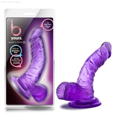 B Yours By Blush® | Sweet N' Hard 8 Realistic Curved G-Spot 6.5-Inch Long Dildo With Balls & Suction Cup Base-French Quarter Lingerie B Yours By Blush® | Sweet N' Hard 8 Realistic Curved G-Spot 6.5-Inch Long Dildo With Balls & Suction Cup Base-French Quarter Lingerie