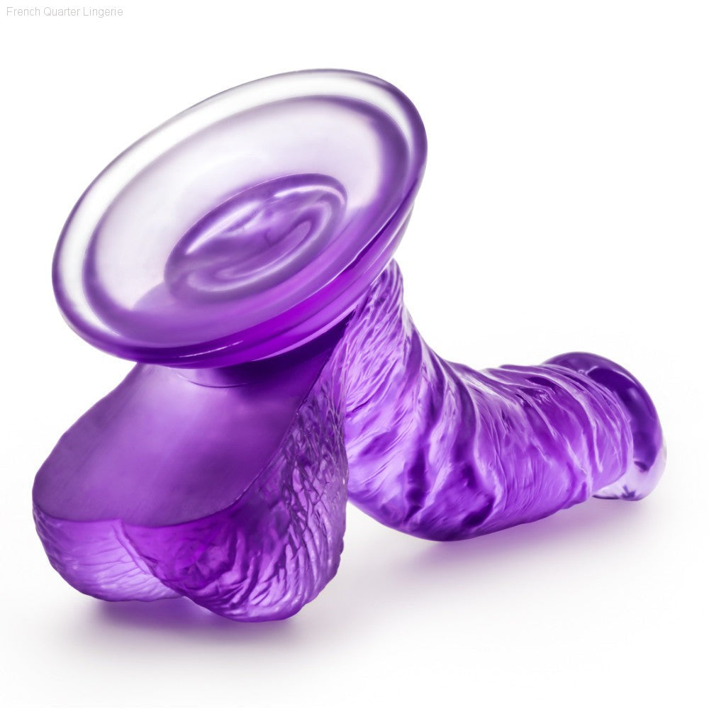B Yours By Blush® | Sweet N' Hard 8 Realistic Curved G-Spot 6.5-Inch Long Dildo With Balls & Suction Cup Base-French Quarter Lingerie B Yours By Blush® | Sweet N' Hard 8 Realistic Curved G-Spot 6.5-Inch Long Dildo With Balls & Suction Cup Base-French Quarter Lingerie
