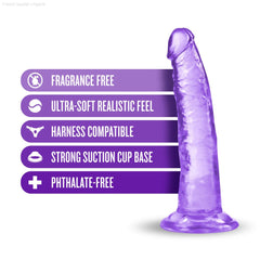 B Yours Plus By Blush® | Lust N’ Thrust Realistic G-Spot 7.5-Inch Long Dildo With Suction Cup Base-French Quarter Lingerie B Yours Plus By Blush® | Lust N’ Thrust Realistic G-Spot 7.5-Inch Long Dildo With Suction Cup Base-French Quarter Lingerie