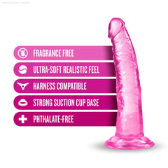 Dildos - B Yours Plus By Blush® | Lust N’ Thrust Realistic G-Spot 7.5-Inch Long Dildo With Suction Cup Base Dildos - B Yours Plus By Blush® | Lust N’ Thrust Realistic G-Spot 7.5-Inch Long Dildo With Suction Cup Base