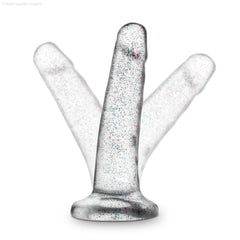 Naturally Yours By Blush® | Realistic Sparkling Clear 5.5-Inch Long Dildo With Suction Cup Base Naturally Yours By Blush® | Realistic Sparkling Clear 5.5-Inch Long Dildo With Suction Cup Base
