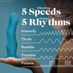 Impressions By Blush® | Miami G-Spot Teal 7.25-Inch Long Rechargeable Vibrating Dildo With Suction Cup Base-French Quarter Lingerie Impressions By Blush® | Miami G-Spot Teal 7.25-Inch Long Rechargeable Vibrating Dildo With Suction Cup Base-French Quarter Lingerie