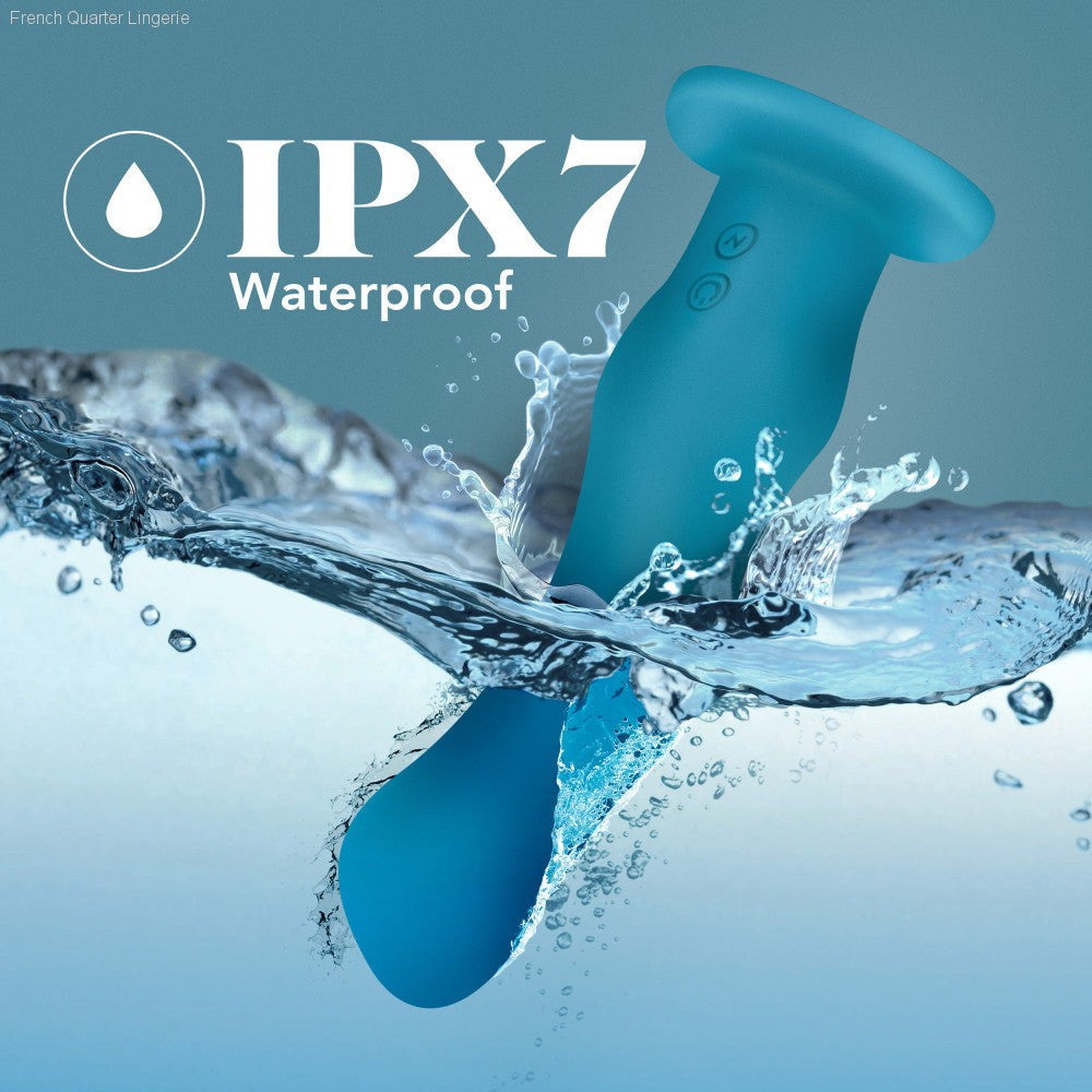 Impressions By Blush® | Miami G-Spot Teal 7.25-Inch Long Rechargeable Vibrating Dildo With Suction Cup Base-French Quarter Lingerie Impressions By Blush® | Miami G-Spot Teal 7.25-Inch Long Rechargeable Vibrating Dildo With Suction Cup Base-French Quarter Lingerie