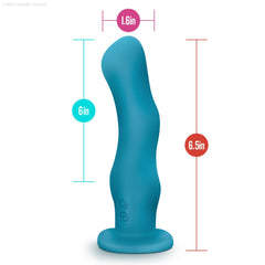 Impressions By Blush® | Miami G-Spot Teal 7.25-Inch Long Rechargeable Vibrating Dildo With Suction Cup Base-French Quarter Lingerie Impressions By Blush® | Miami G-Spot Teal 7.25-Inch Long Rechargeable Vibrating Dildo With Suction Cup Base-French Quarter Lingerie