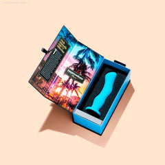 Impressions By Blush® | Miami G-Spot Teal 7.25-Inch Long Rechargeable Vibrating Dildo With Suction Cup Base-French Quarter Lingerie Impressions By Blush® | Miami G-Spot Teal 7.25-Inch Long Rechargeable Vibrating Dildo With Suction Cup Base-French Quarter Lingerie