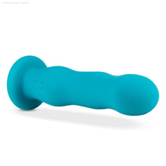 Impressions By Blush® | Miami G-Spot Teal 7.25-Inch Long Rechargeable Vibrating Dildo With Suction Cup Base-French Quarter Lingerie Impressions By Blush® | Miami G-Spot Teal 7.25-Inch Long Rechargeable Vibrating Dildo With Suction Cup Base-French Quarter Lingerie