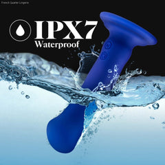 Impressions By Blush® | Santorini G-Spot Blue 6.5-Inch Long Rechargeable Vibrating Dildo With Suction Cup Base-French Quarter Lingerie Impressions By Blush® | Santorini G-Spot Blue 6.5-Inch Long Rechargeable Vibrating Dildo With Suction Cup Base-French Quarter Lingerie