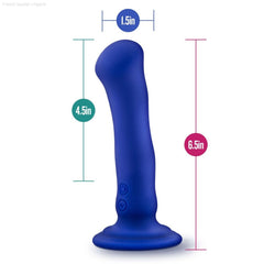 Impressions By Blush® | Santorini G-Spot Blue 6.5-Inch Long Rechargeable Vibrating Dildo With Suction Cup Base-French Quarter Lingerie Impressions By Blush® | Santorini G-Spot Blue 6.5-Inch Long Rechargeable Vibrating Dildo With Suction Cup Base-French Quarter Lingerie