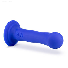 Impressions By Blush® | Santorini G-Spot Blue 6.5-Inch Long Rechargeable Vibrating Dildo With Suction Cup Base-French Quarter Lingerie Impressions By Blush® | Santorini G-Spot Blue 6.5-Inch Long Rechargeable Vibrating Dildo With Suction Cup Base-French Quarter Lingerie