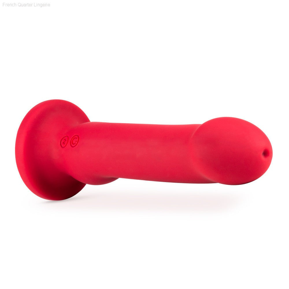 Impressions By Blush® | Las Vegas G-Spot Crimson 8.25-Inch Long Vibrating Dildo With Suction Cup Base-French Quarter Lingerie Impressions By Blush® | Las Vegas G-Spot Crimson 8.25-Inch Long Vibrating Dildo With Suction Cup Base-French Quarter Lingerie