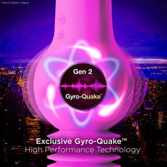 Rechargeable Vibrators - Impressions By Blush® | New York Gyro-Quake™ 9.75 Inch Vibrating & Thumping G Spot Dildo – Platinum Cured Silicone - Purple Rechargeable Vibrators - Impressions By Blush® | New York Gyro-Quake™ 9.75 Inch Vibrating & Thumping G Spot Dildo – Platinum Cured Silicone - Purple