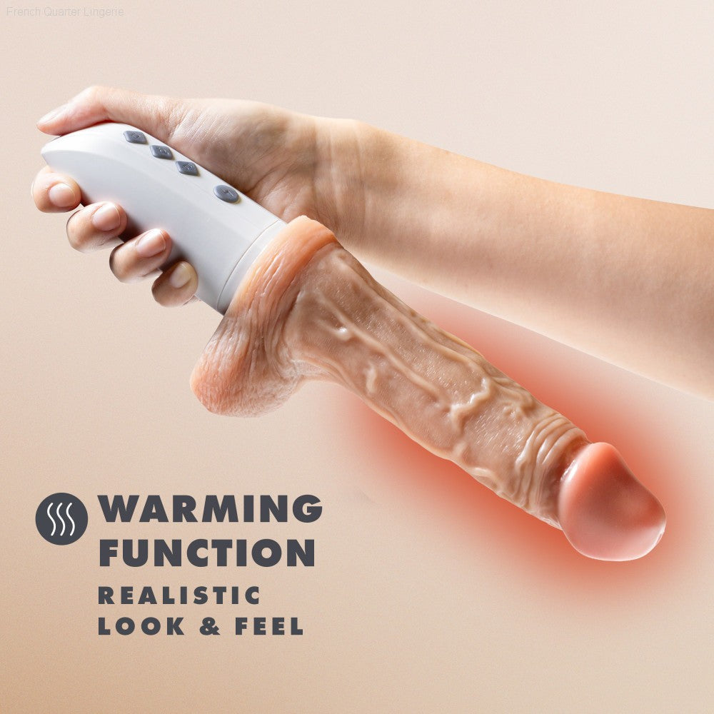Dr. Skin Silicone By Blush® | Dr. Hammer 7 Inch Vibrating And Thrusting Dildo – Soft Liquid Silicone Realistic Penis With Warming Sensations – Beige-French Quarter Lingerie Dr. Skin Silicone By Blush® | Dr. Hammer 7 Inch Vibrating And Thrusting Dildo – Soft Liquid Silicone Realistic Penis With Warming Sensations – Beige-French Quarter Lingerie