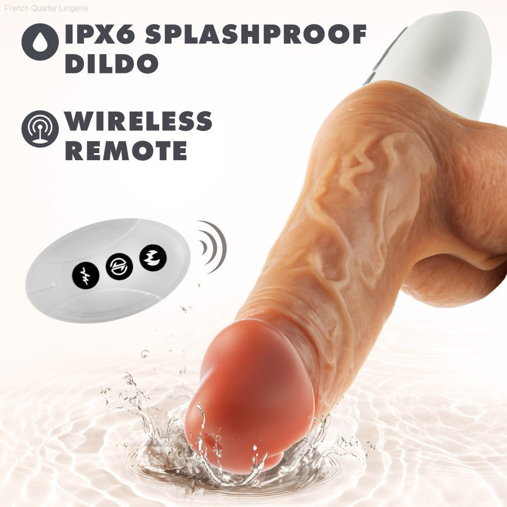 Dr. Skin Silicone By Blush® | Dr. Hammer 7 Inch Vibrating And Thrusting Dildo – Soft Liquid Silicone Realistic Penis With Warming Sensations – Beige-French Quarter Lingerie Dr. Skin Silicone By Blush® | Dr. Hammer 7 Inch Vibrating And Thrusting Dildo – Soft Liquid Silicone Realistic Penis With Warming Sensations – Beige-French Quarter Lingerie