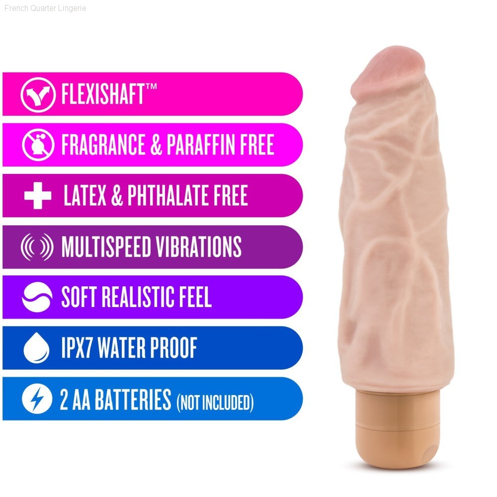 Dildos - Dr. Skin By Blush® | Cock Vibe 9 Realistic Beige 7.5-Inch Long Vibrating Dildo Dildos - Dr. Skin By Blush® | Cock Vibe 9 Realistic Beige 7.5-Inch Long Vibrating Dildo