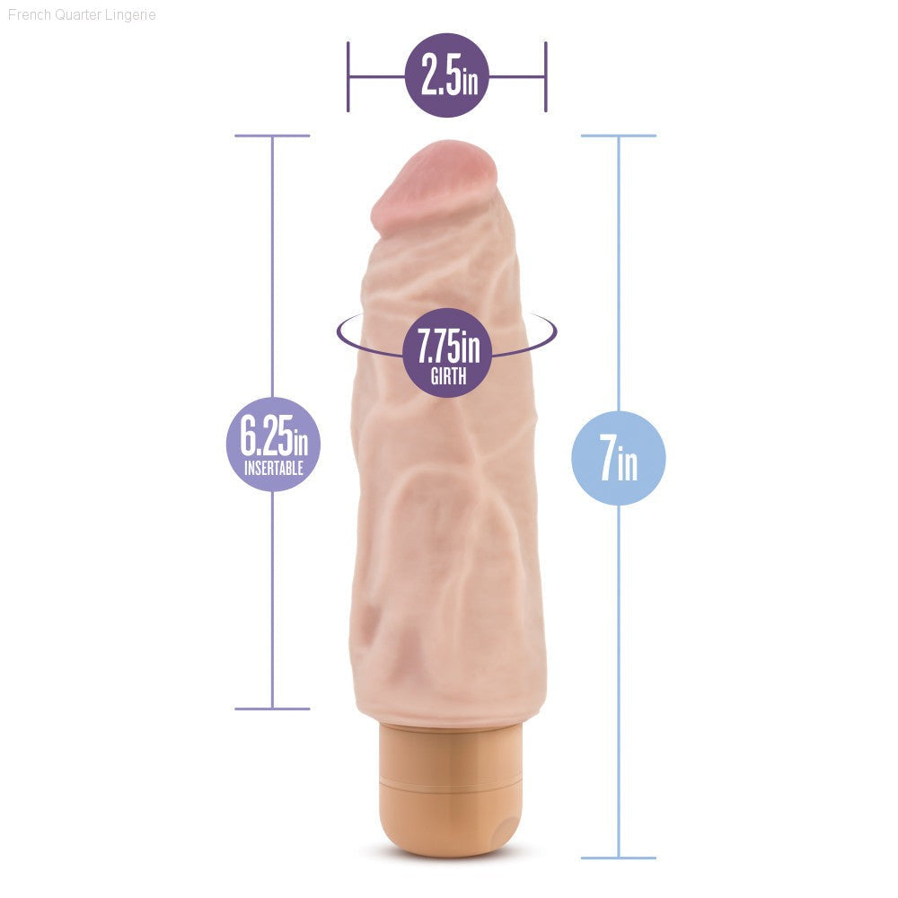 Dr. Skin By Blush® | Cock Vibe 9 Realistic Beige 7.5-Inch Long Vibrating Dildo-French Quarter Lingerie Dr. Skin By Blush® | Cock Vibe 9 Realistic Beige 7.5-Inch Long Vibrating Dildo-French Quarter Lingerie
