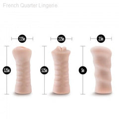 M For Men By Blush® | 3-Pack Self-Lubricating Vanilla Vibrating Masturbator / Stroker M For Men By Blush® | 3-Pack Self-Lubricating Vanilla Vibrating Masturbator / Stroker