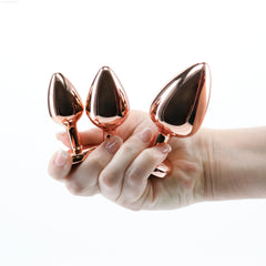 Rear Assets - Heart Plug Trainer Kit - Rose Gold Rear Assets - Heart Plug Trainer Kit - Rose Gold