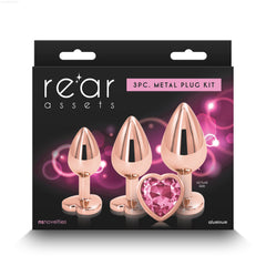 Rear Assets - Heart Plug Trainer Kit - Rose Gold Rear Assets - Heart Plug Trainer Kit - Rose Gold
