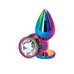 Rear Assets - Multicolor Chrome-plated Round Plug - Medium Rear Assets - Multicolor Chrome-plated Round Plug - Medium