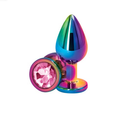 Rear Assets - Multicolor Chrome-plated Round Plug - Medium Rear Assets - Multicolor Chrome-plated Round Plug - Medium