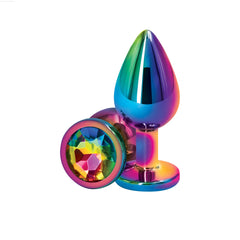 Rear Assets - Multicolor Chrome-plated Round Plug - Medium Rear Assets - Multicolor Chrome-plated Round Plug - Medium