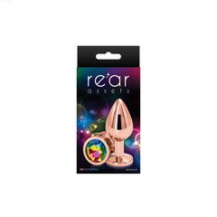 Rear Assets - Rose Gold Chrome-plated Round Plug - Medium Rear Assets - Rose Gold Chrome-plated Round Plug - Medium