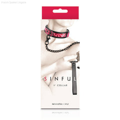 Sinful 1” Collar and Leash Sinful 1” Collar and Leash