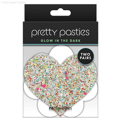 Pretty Pasties Heart & Flower Glow In The Dark (2 Pack) Pretty Pasties Heart & Flower Glow In The Dark (2 Pack)