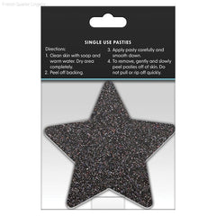 Pretty Pasties Glitter Stars Gold/Black (2 Pack) Pretty Pasties Glitter Stars Gold/Black (2 Pack)