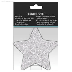 Pretty Pasties Glitter Stars Red/Silver (2 Pack) Pretty Pasties Glitter Stars Red/Silver (2 Pack)