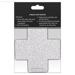 Pretty Pasties Glitter Cross Red/Silver (2 Pack) Pretty Pasties Glitter Cross Red/Silver (2 Pack)