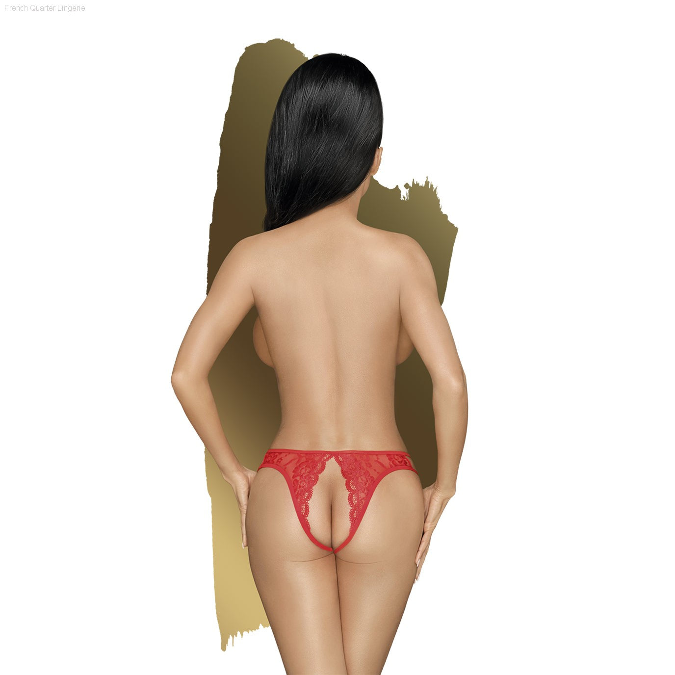 Naughty Valentine-Crotchless Lace Panties Naughty Valentine-Crotchless Lace Panties