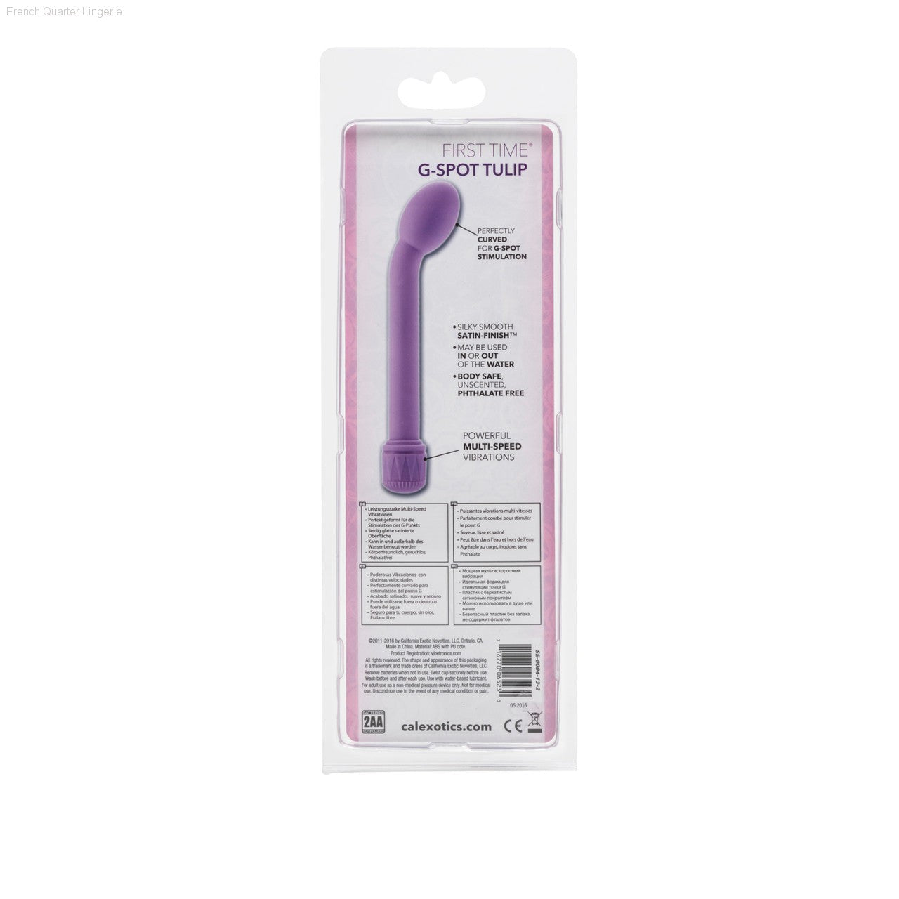 First Time® G-Spot Tulip-French Quarter Lingerie First Time® G-Spot Tulip-French Quarter Lingerie