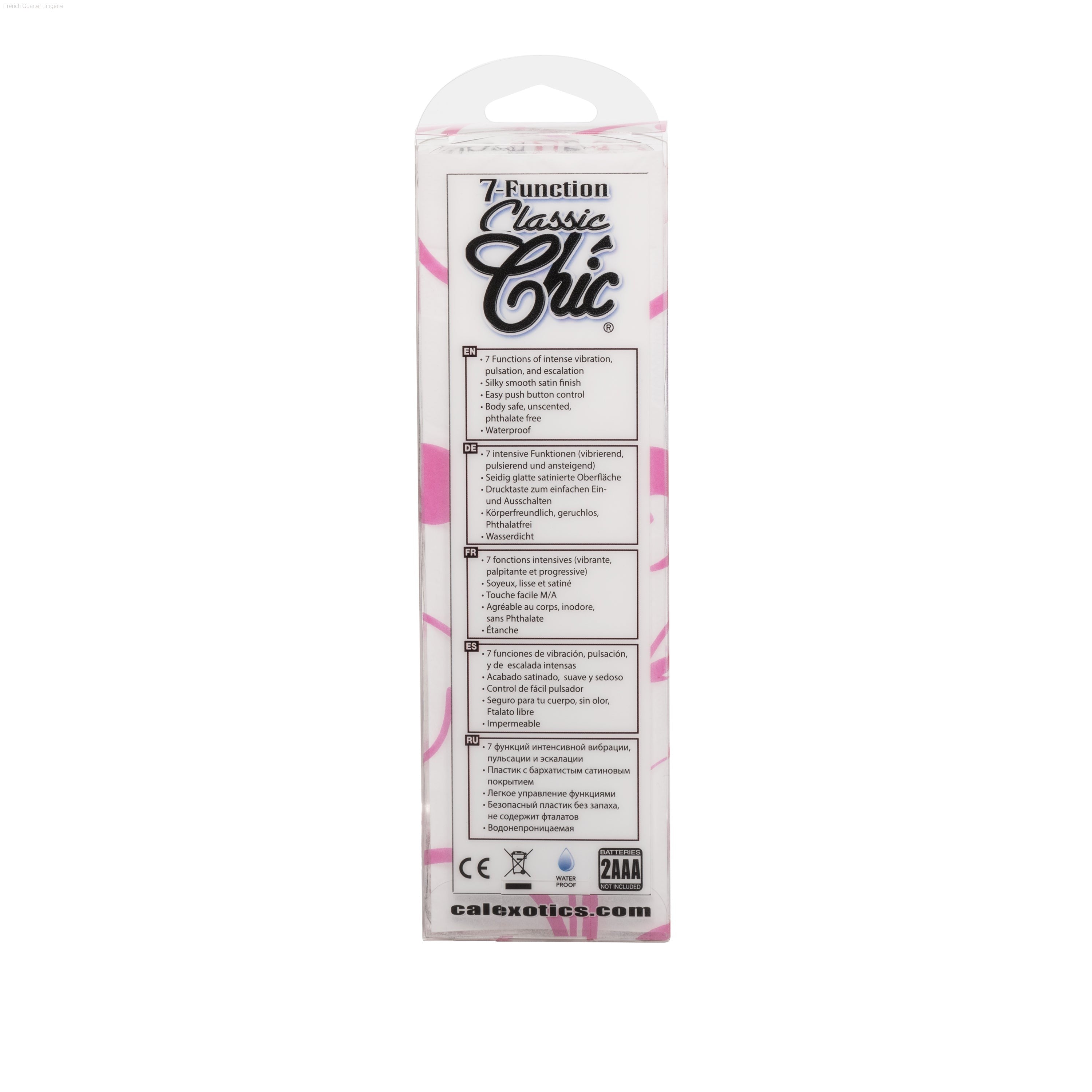 7-Function Classic Chíc® Mini-French Quarter Lingerie 7-Function Classic Chíc® Mini-French Quarter Lingerie