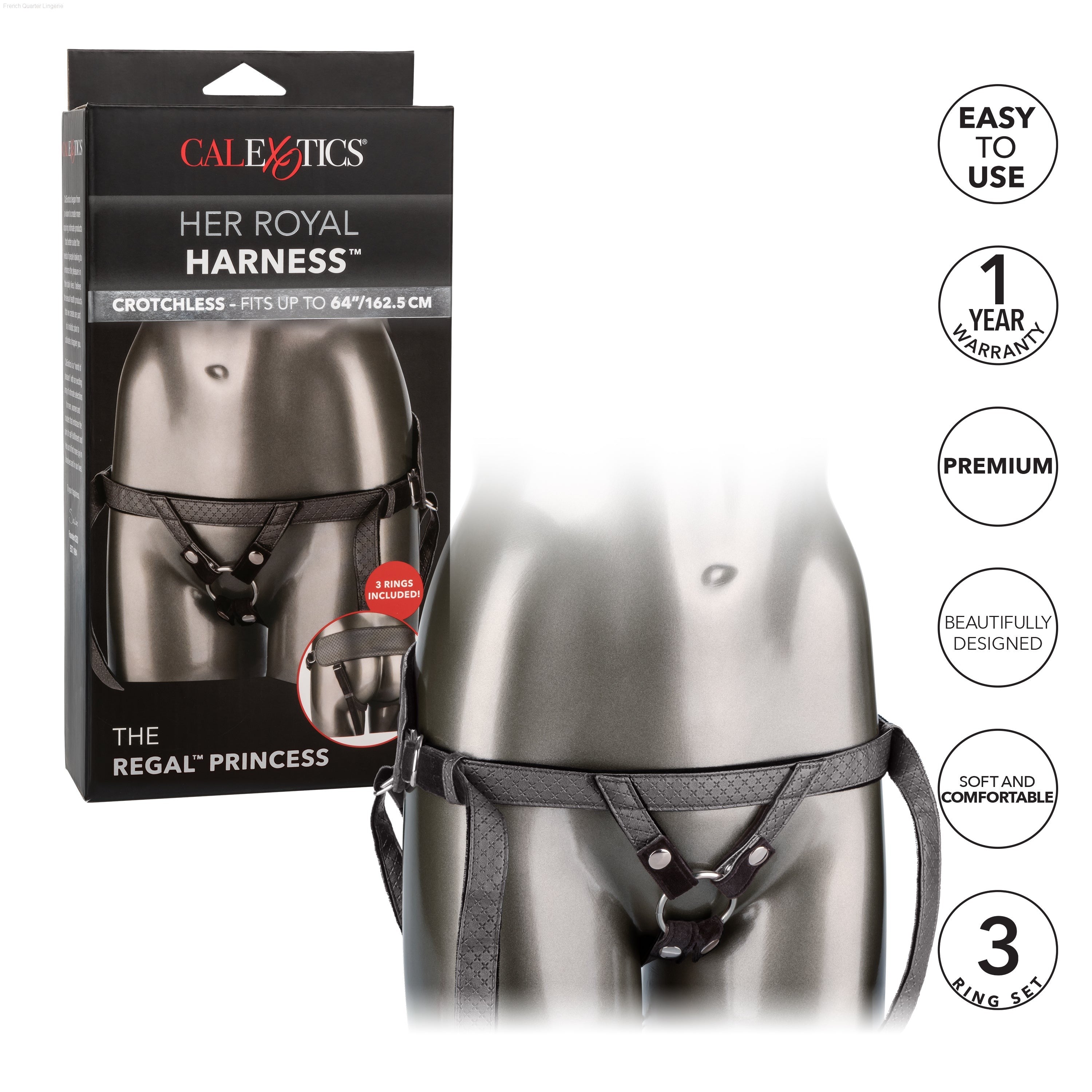 Her Royal Harness™ The Regal® Princess-French Quarter Lingerie Her Royal Harness™ The Regal® Princess-French Quarter Lingerie