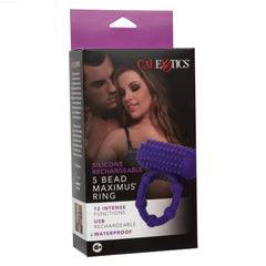 Silicone Rechargeable 5 Bead Maximus Ring Silicone Rechargeable 5 Bead Maximus Ring