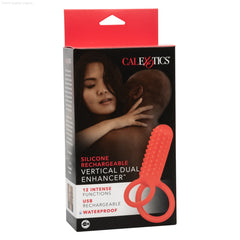 Silicone Rechargeable Vertical Dual Enhancer Silicone Rechargeable Vertical Dual Enhancer