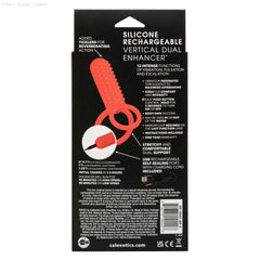 Silicone Rechargeable Vertical Dual Enhancer Silicone Rechargeable Vertical Dual Enhancer