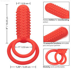 Silicone Rechargeable Vertical Dual Enhancer Silicone Rechargeable Vertical Dual Enhancer