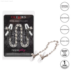 Nipple Play® Crystal Chain Nipple Clamps Nipple Play® Crystal Chain Nipple Clamps