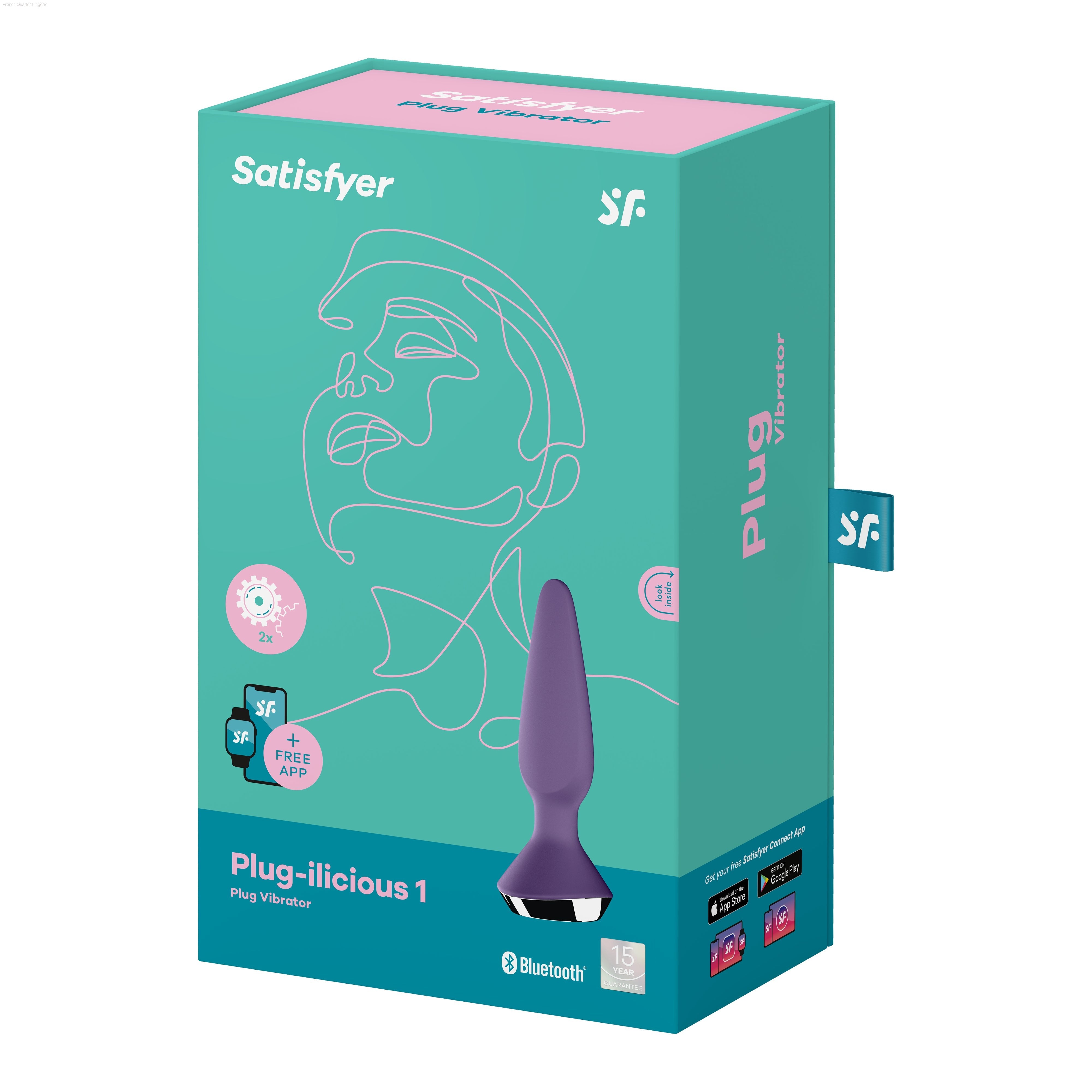 Rechargeable Vibrators - Satisfyer Plug-ilicious 1 Connect App Rechargeable Vibrators - Satisfyer Plug-ilicious 1 Connect App
