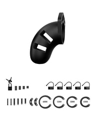 Mancage Model 20 Chastity-BLK : 3.5" Mancage Model 20 Chastity-BLK : 3.5"