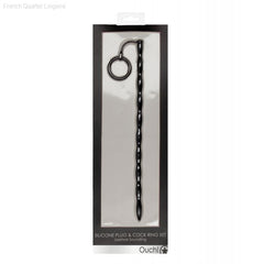 Sounds - Urethral Sounding Silicone Plug & Cock Ring Set Sounds - Urethral Sounding Silicone Plug & Cock Ring Set