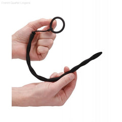 Urethral Sounding Silicone Plug & Cock Ring Set Urethral Sounding Silicone Plug & Cock Ring Set
