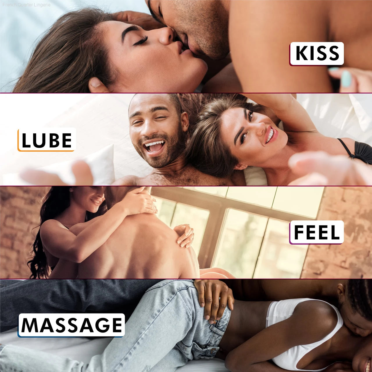 4 in 1 - Playful Flavors - Straw-Kiwi Pleasuress-French Quarter Lingerie 4 in 1 - Playful Flavors - Straw-Kiwi Pleasuress-French Quarter Lingerie