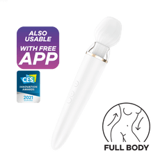 Rechargeable Vibrators - Satisfyer Double Wand-er Connect App Rechargeable Vibrators - Satisfyer Double Wand-er Connect App